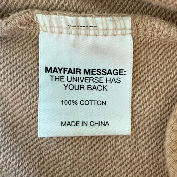 The Mayfair Group Tan Sweatpants Joggers Women's Medium/Large 100% Cotton - Picture 6 of 8